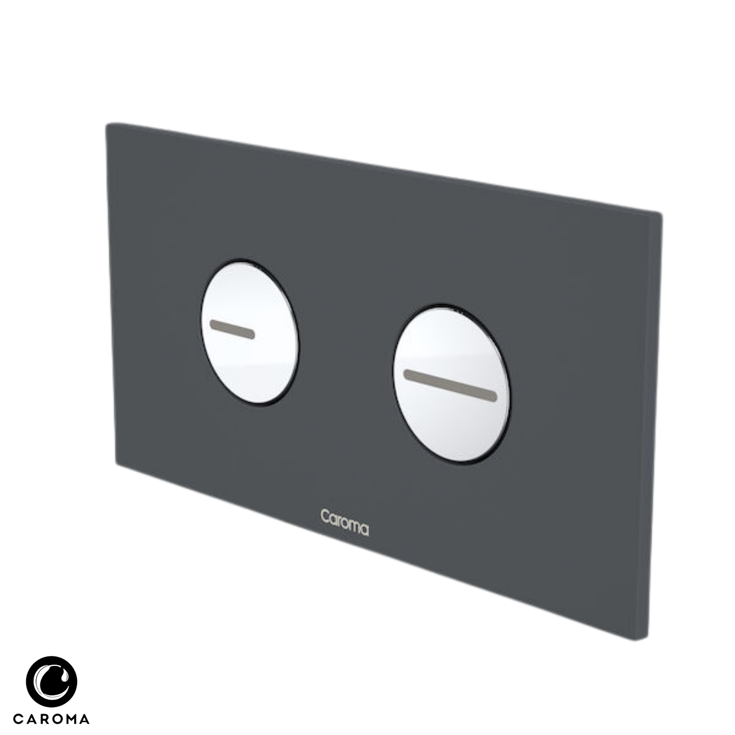 Caroma Invisi Series II Round Dual Flush Plate & Buttons (Plastic) - Available in 2 Colours