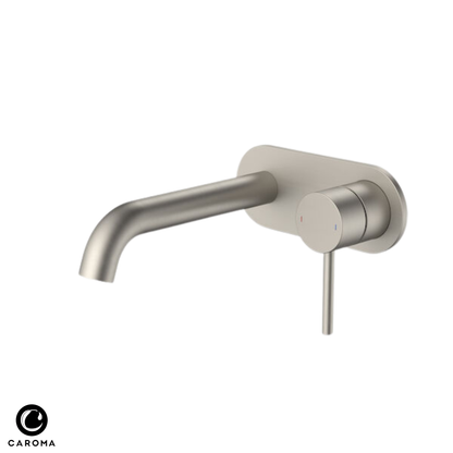 Caroma Liano II Wall Basin/Bath Mixer (Rounded Cover Plate) 175mm - Available in 6 Colours