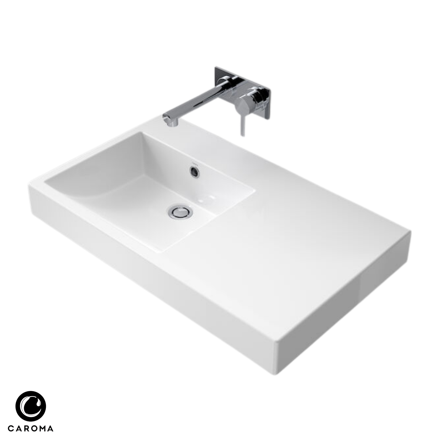 Caroma Liano Nexus Right Hand Shelf Wall Basin | 750 x 450mm