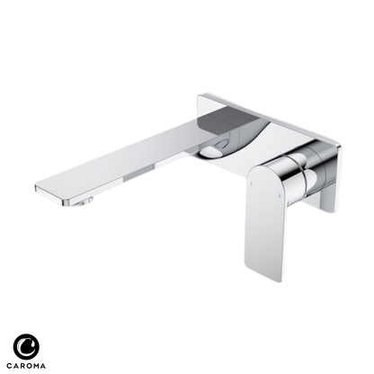 Caroma Urbane II Wall Basin/Bath Mixer (Rectangular Cover Plate) 180mm - Available in 5 Colours