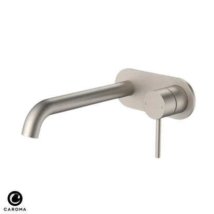 Caroma Liano II Wall Basin/Bath Mixer (Rounded Cover Plate) 210mm - Available in 6 Colours