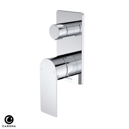 Caroma Urbane II Bath/Shower Diverter Mixer (Rectangular Cover Plate) - Available in 5 Colours