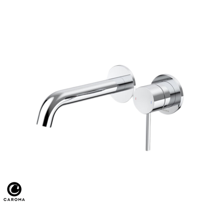 Caroma Liano II Wall Basin/Bath Mixer (2 x Cover Plates) 175mm - Available in 6 Colours