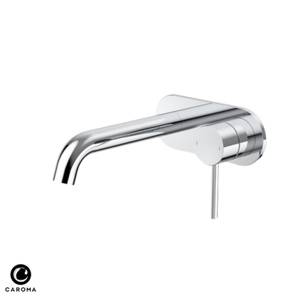 Caroma Liano II Wall Basin/Bath Mixer (Rounded Cover Plate) 175mm - Available in 6 Colours