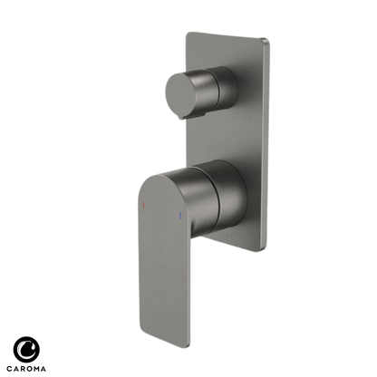Caroma Urbane II Bath/Shower Diverter Mixer (Rectangular Cover Plate) - Available in 5 Colours