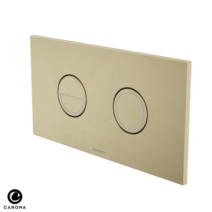 Caroma Invisi Series II Round Dual Flush Plate & Buttons (Metal) - Available in 7 Colours