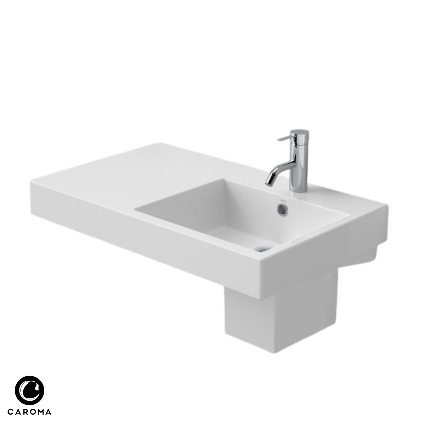 Caroma Liano Nexus Left Hand Shelf Wall Basin | 750 x 450mm