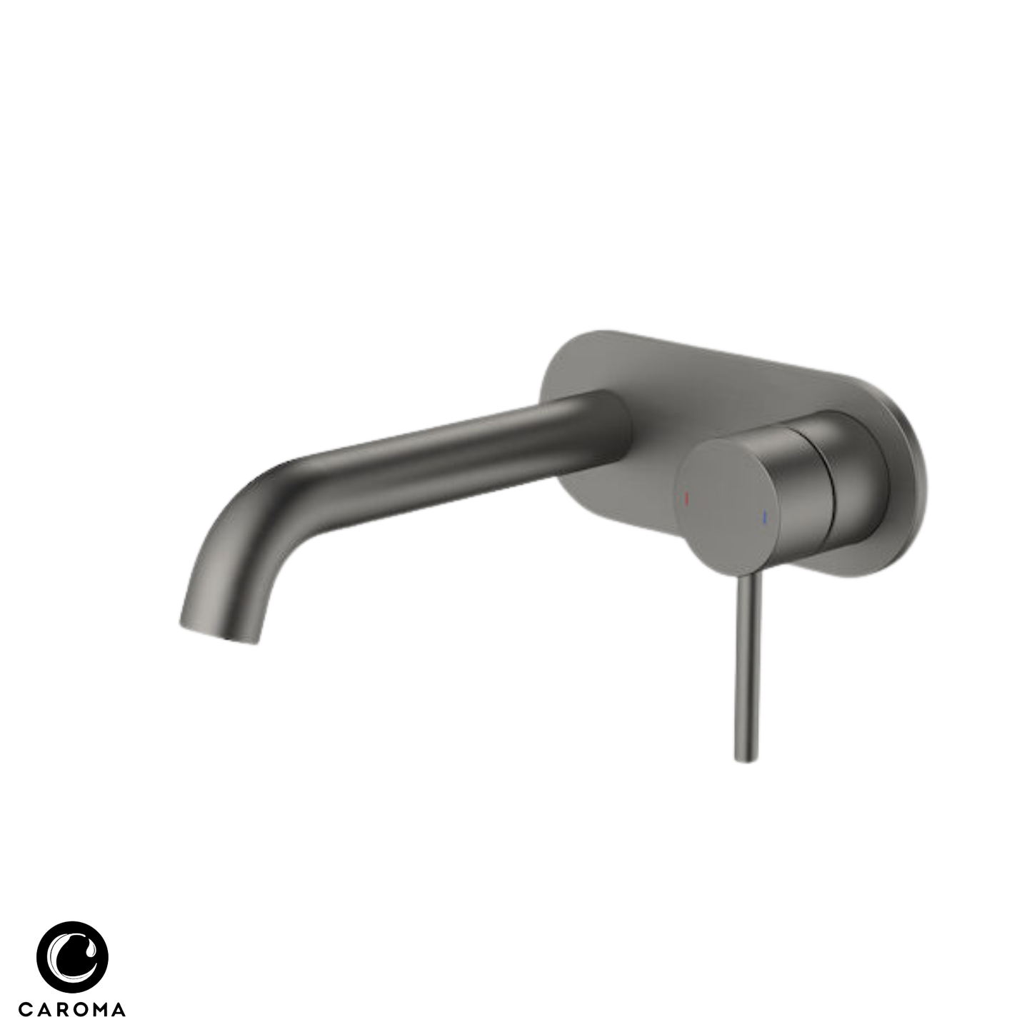 Caroma Liano II Wall Basin/Bath Mixer (Rounded Cover Plate) 175mm - Available in 6 Colours
