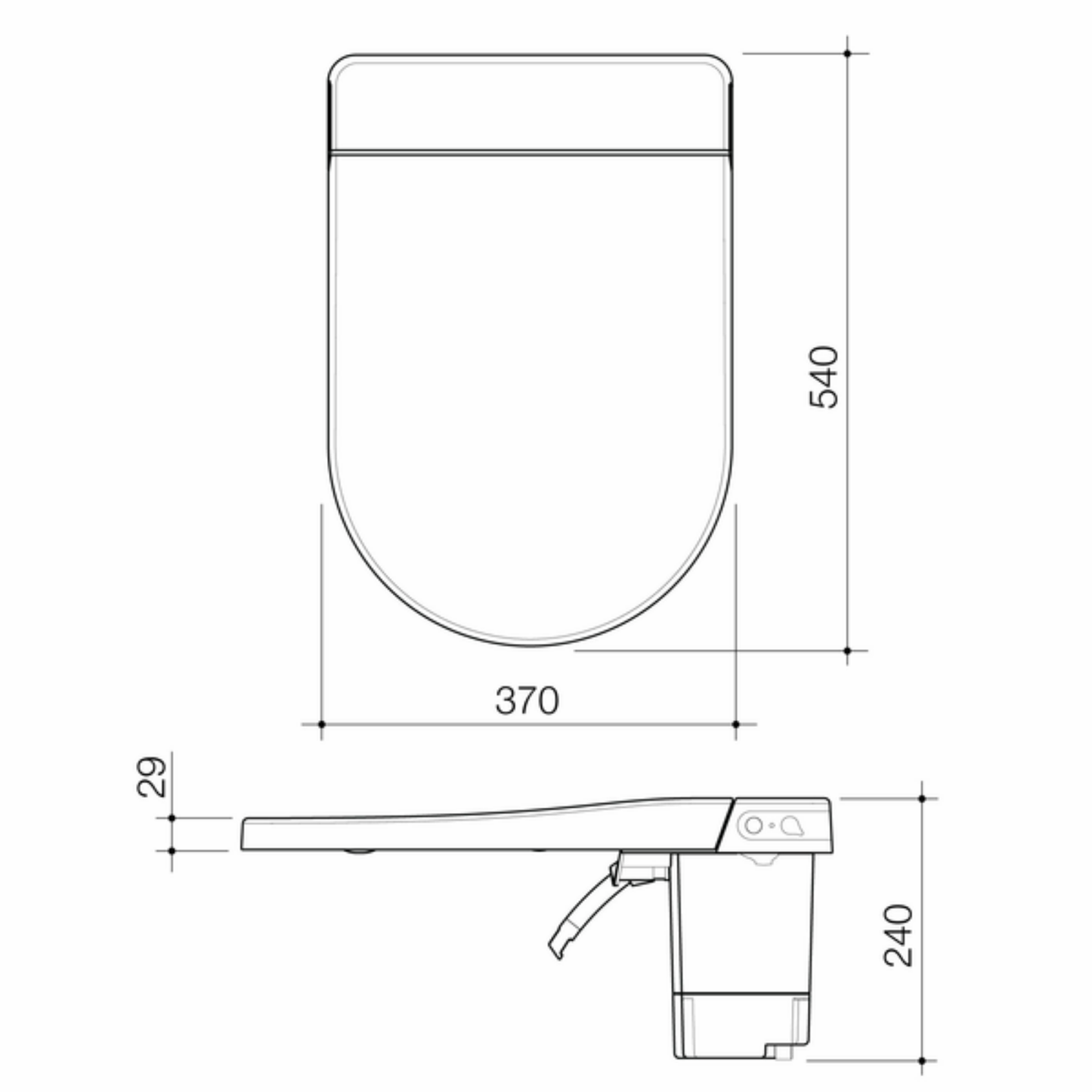 Caroma Urbane II Bidet Cleanflush Wall Faced Close Coupled Toilet Suite (with GermGard)