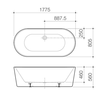 Caroma Urbane II Freestanding Bath 1800mm