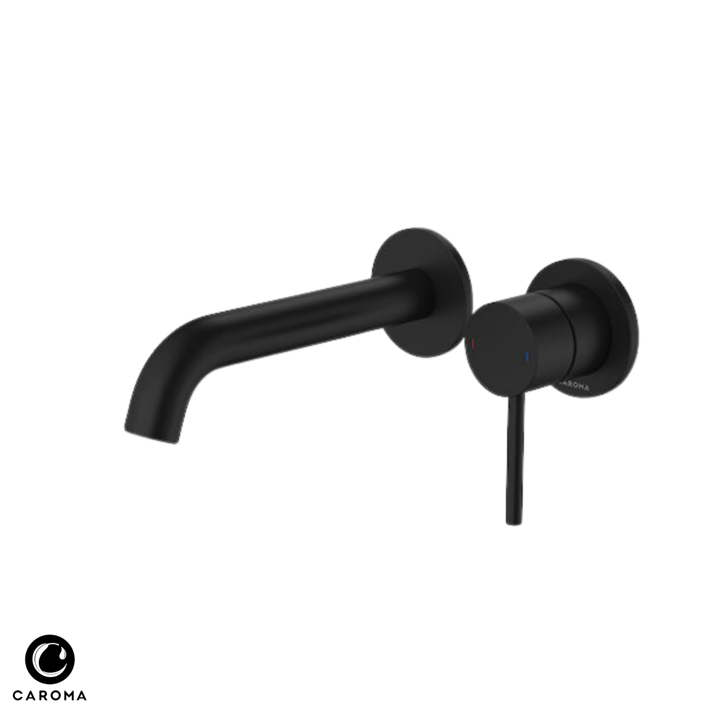 Caroma Liano II Wall Basin/Bath Mixer (2 x Cover Plates) 175mm - Available in 6 Colours