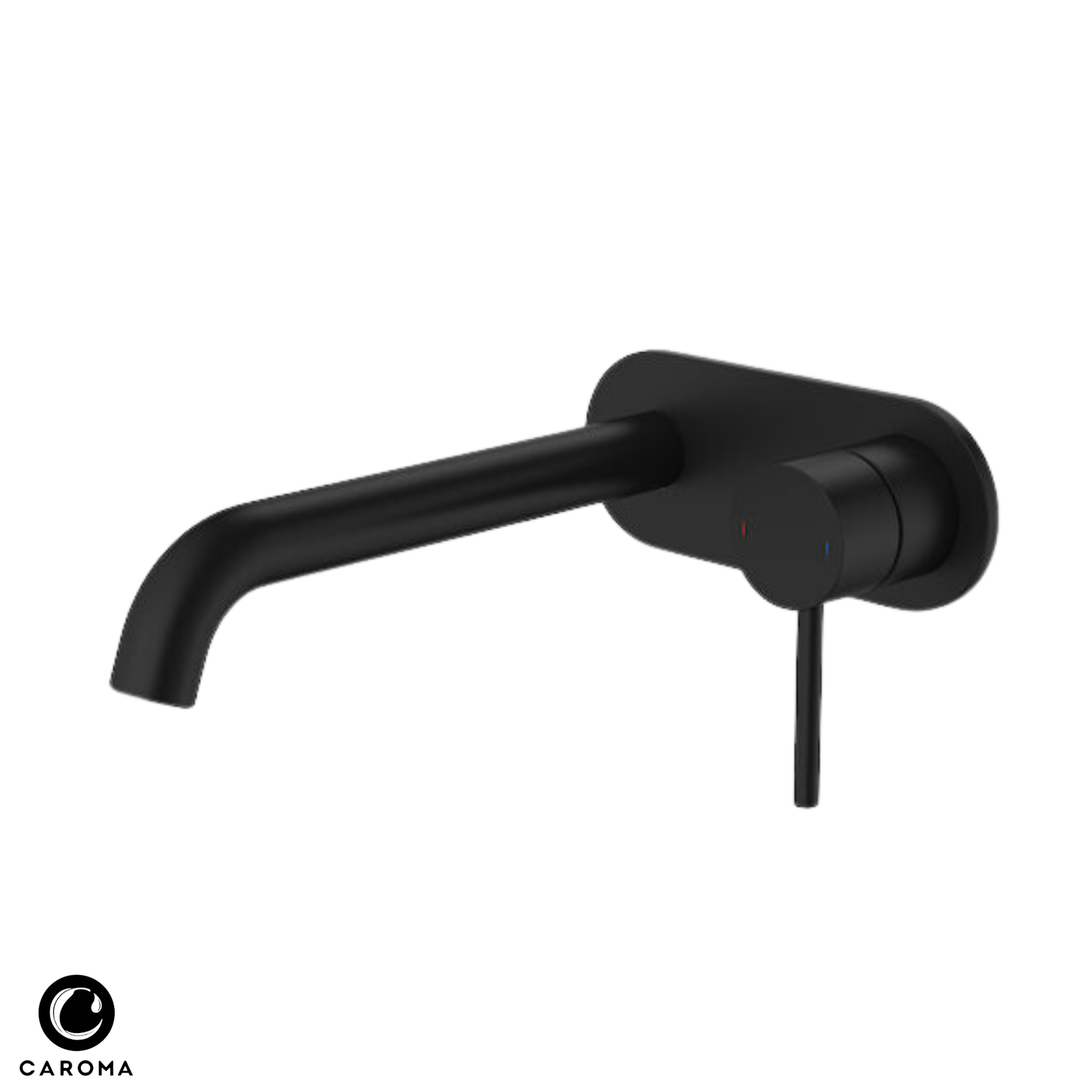Caroma Liano II Wall Basin/Bath Mixer (Rounded Cover Plate) 210mm - Available in 6 Colours