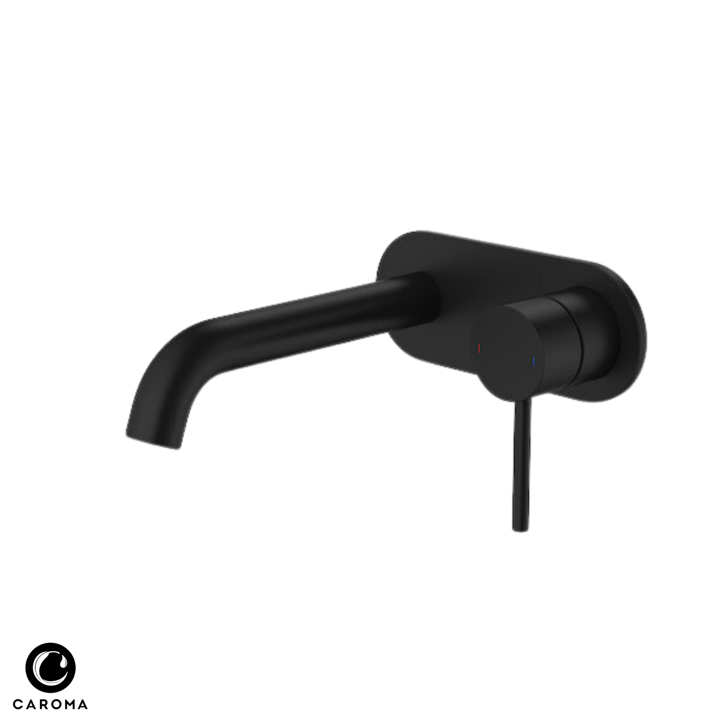 Caroma Liano II Wall Basin/Bath Mixer (Rounded Cover Plate) 175mm - Available in 6 Colours