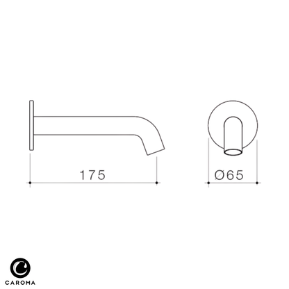 Caroma Liano II Basin/Bath Spout 175mm | Available in 6 Colours