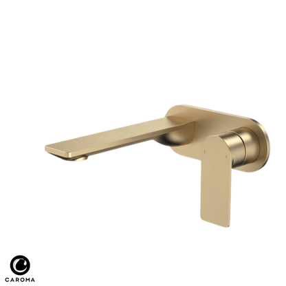 Caroma Urbane II Wall Basin/Bath Mixer (Round Cover Plate) 180mm - Available in 5 Colours