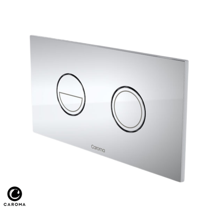 Caroma Invisi Series II Round Dual Flush Plate & Buttons (Metal) - Available in 7 Colours
