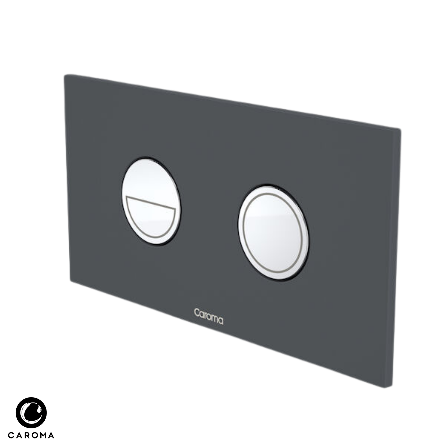 Caroma Invisi Series II Round Dual Flush Plate & Buttons (Metal) - Available in 7 Colours