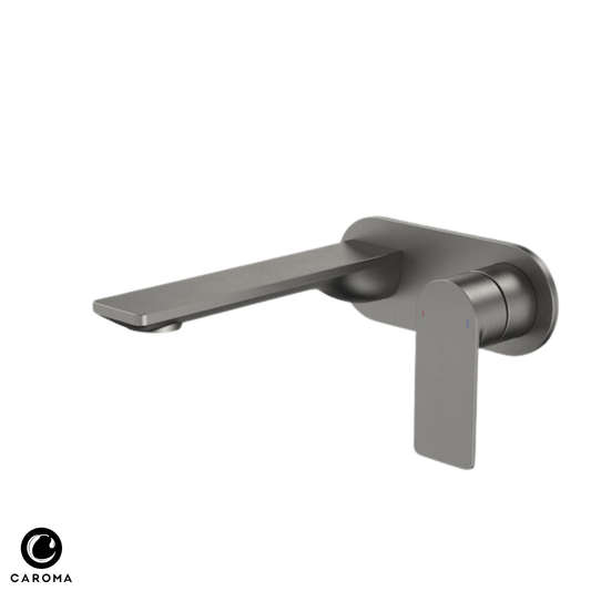 Caroma Urbane II Wall Basin/Bath Mixer (Round Cover Plate) 180mm - Available in 5 Colours