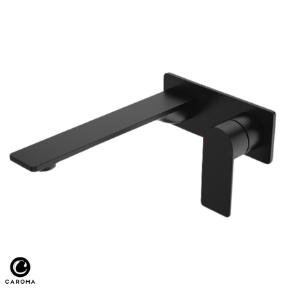 Caroma Urbane II Wall Basin/Bath Mixer (Rectangular Cover Plate) 220mm - Available in 5 Colours