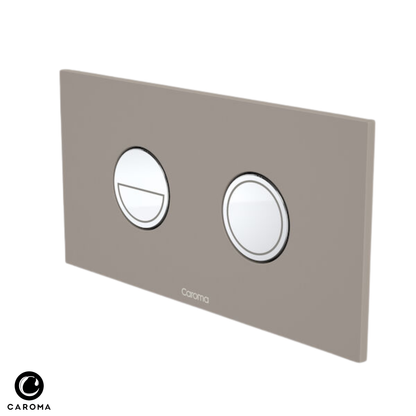 Caroma Invisi Series II Round Dual Flush Plate & Buttons (Metal) - Available in 7 Colours