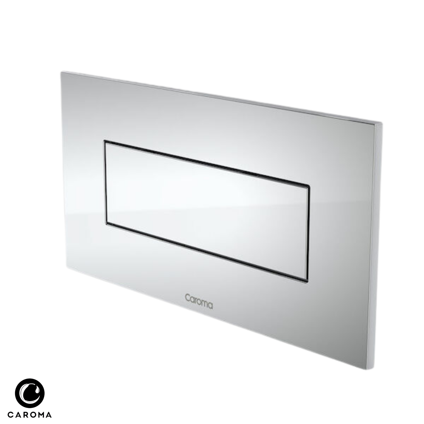 Caroma Invisi Series II Rectangle Metal Single Flush Plate & Buttons  - Available in 2 Colours
