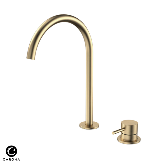 Caroma Liano II Hob Basin/Sink Mixer Set 200mm | Available in 6 Colours