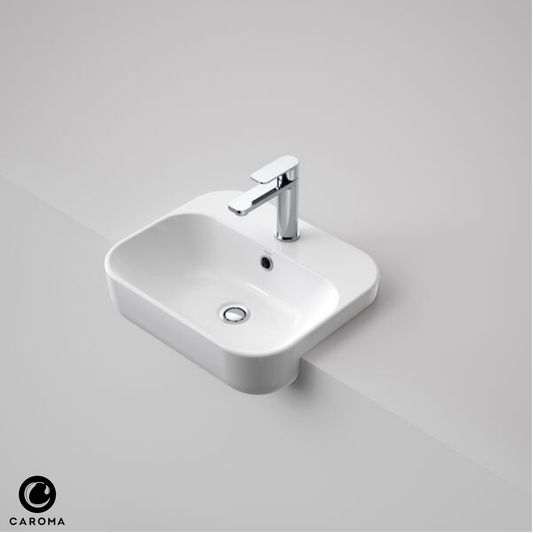 Caroma Luna Semi Recessed Basin | 450 x 380mm