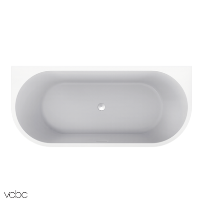 VCBC Oval Back To Wall Bath 1700mm | Available in 2 Colours