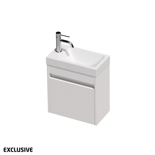 Bella 1 Door Wall Hung Vanity 400mm - 17 Colour Options