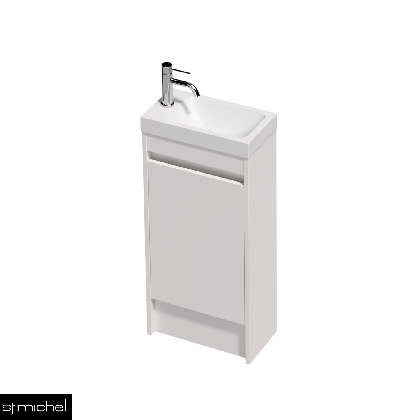 Bella 1 Door Floor Standing Vanity 400mm - 17 Colour Options