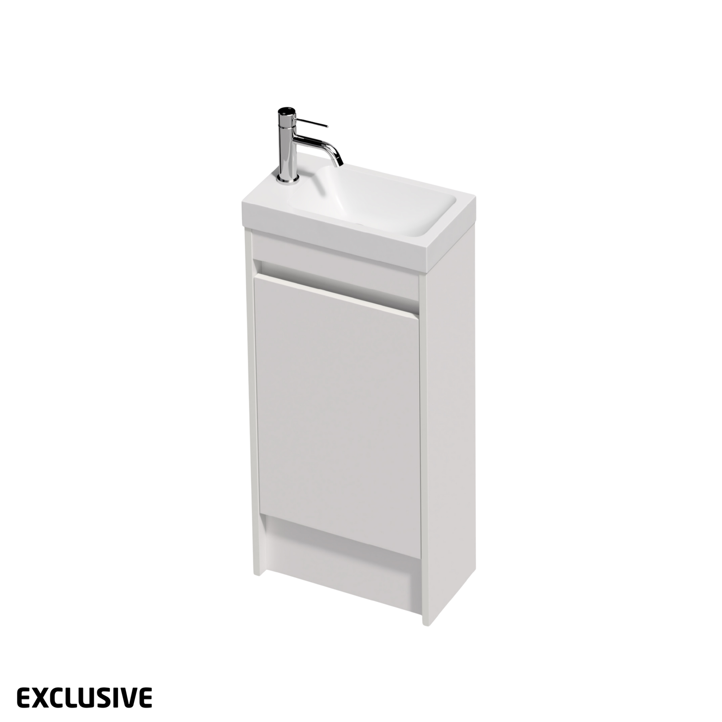 Bella 1 Door Floor Standing Vanity 400mm | Available in 17 Colours