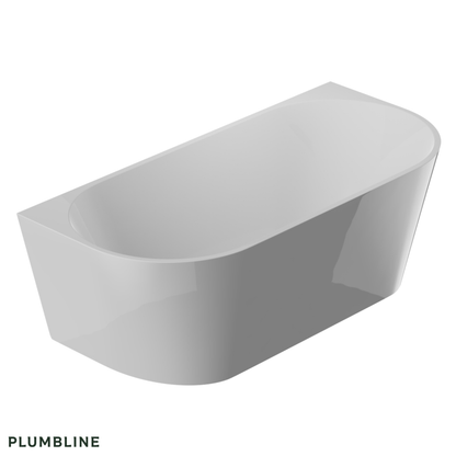 Plumbline Tondo Back To Wall Bath 1500mm