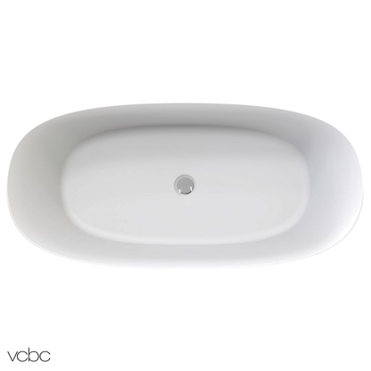 VCBC Peace Shaped Back To Wall Bath 1600mm | Available in 2 Colours