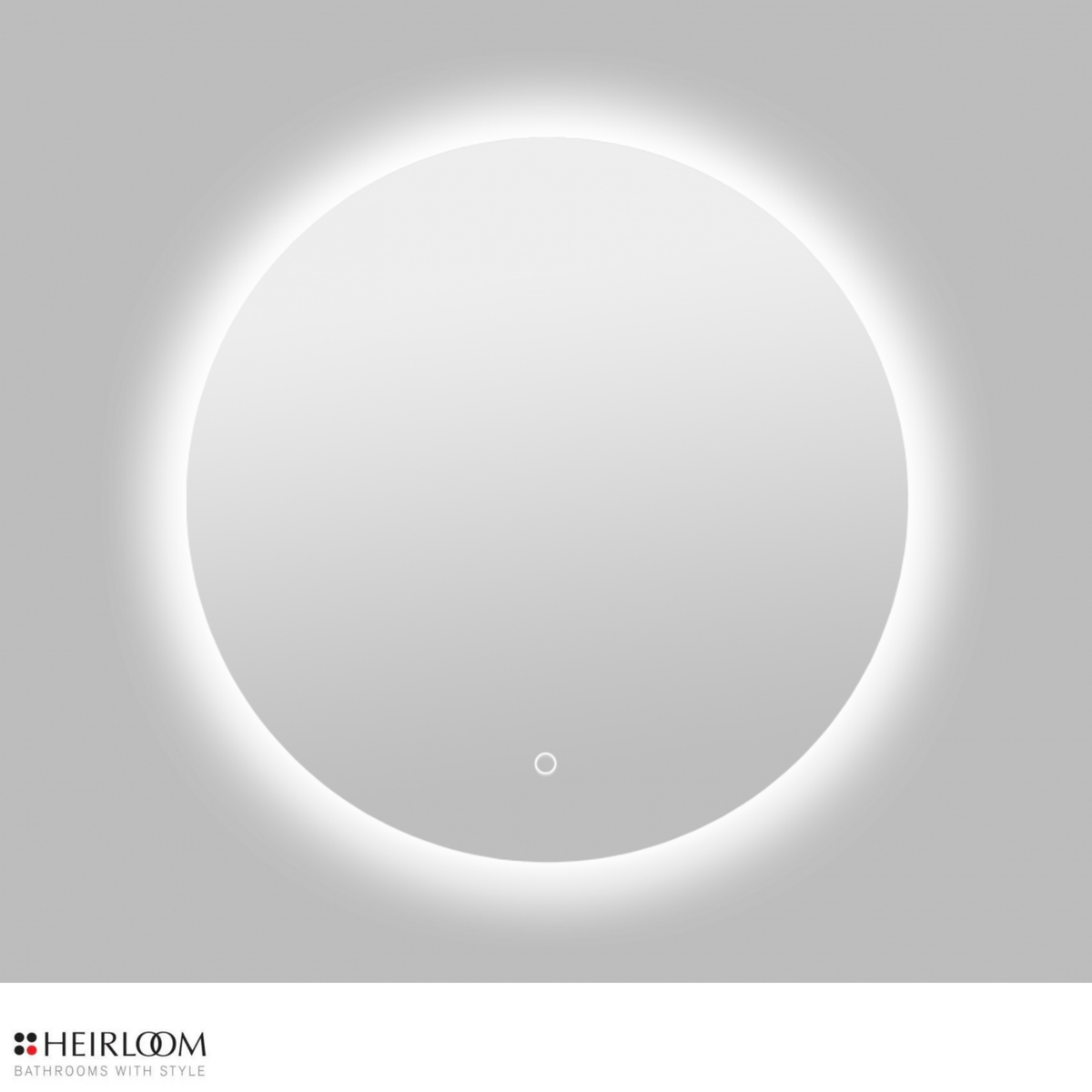 Heirloom Luminor Round Backlit Demister Mirror 600mm