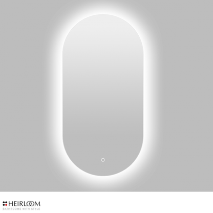 Heirloom Luminor Pill Backlit Demister Mirror | 400 x 900mm