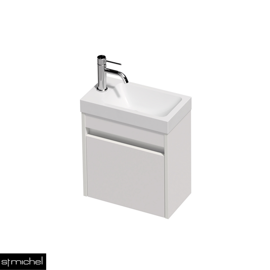 Bella 1 Door Wall Hung Vanity 400mm - 17 Colour Options