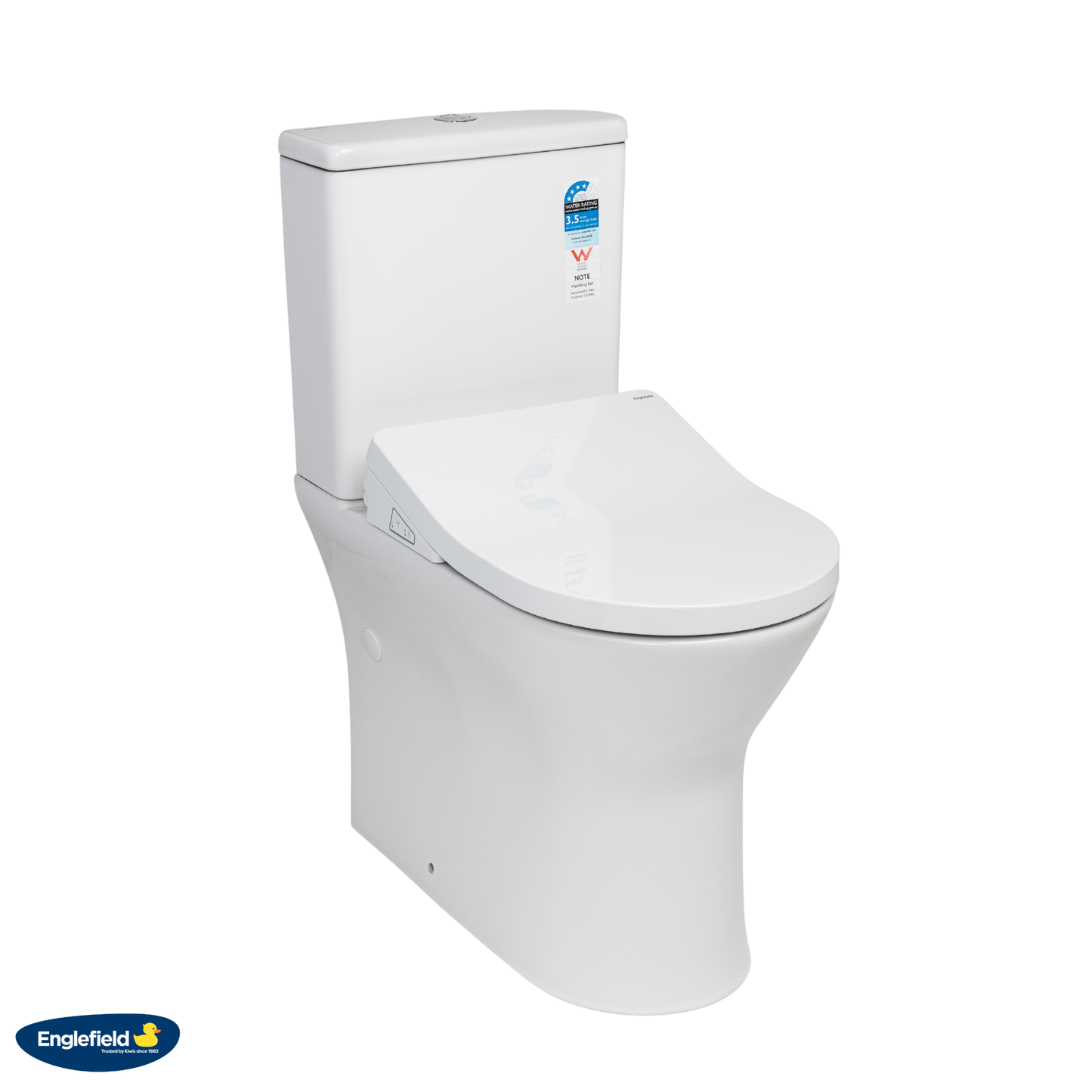 Englefield Tivoli Integrated Toilet Suite with D-Shape Bidet Seat