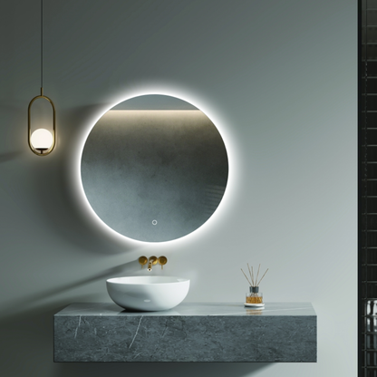 Heirloom Luminor Round Backlit Demister Mirror 600mm