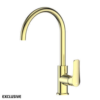 Upland Gooseneck Sink Mixer Cold Start | Available in 5 Colours