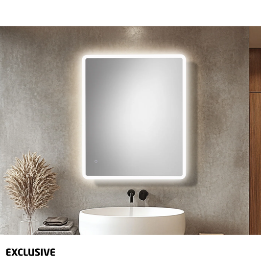 Avant Matte Edge LED Mirror with Demister 900mm x 750mm