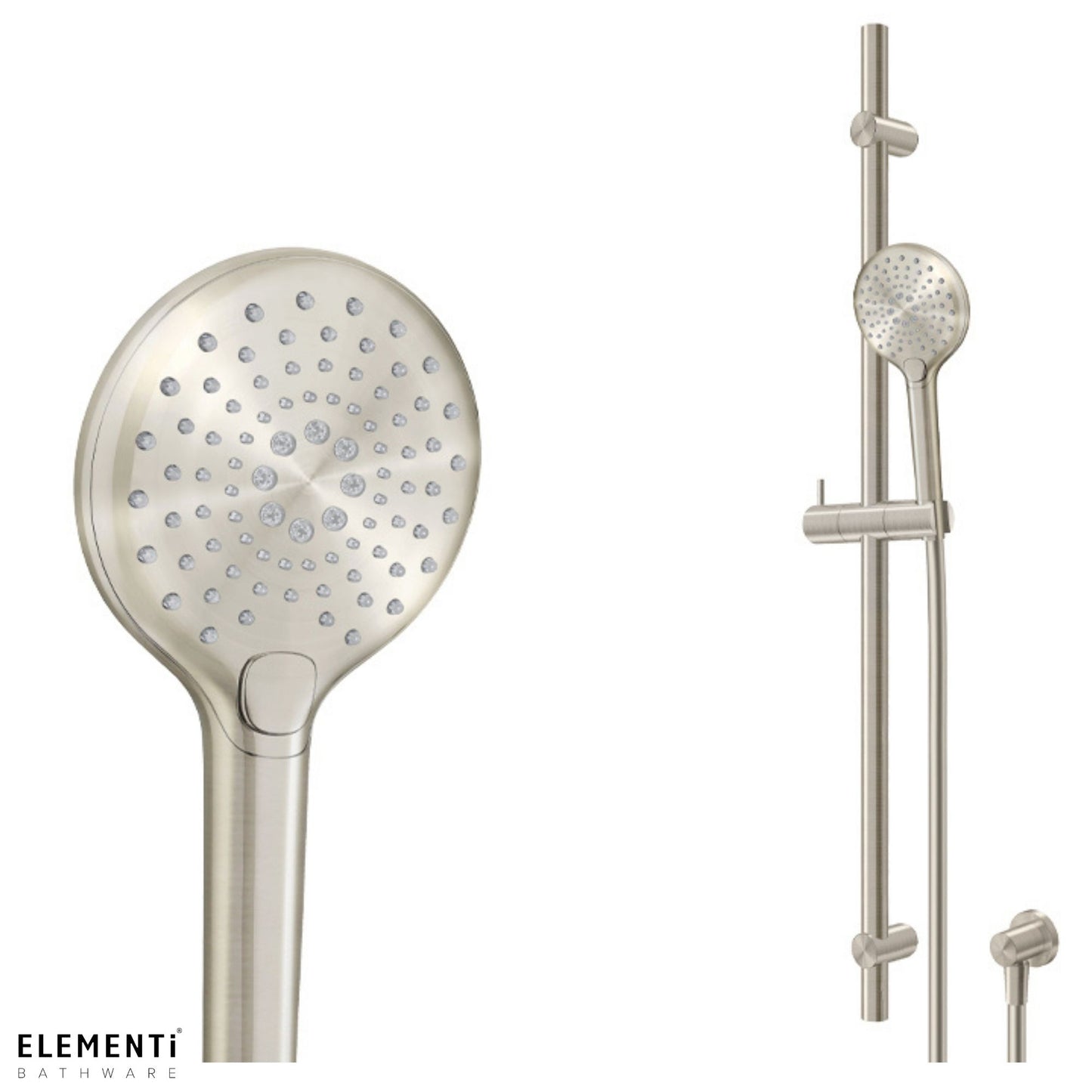 Elementi Splash Plus Round Slide Shower 900mm | 3 Function - Available in 5 Colours