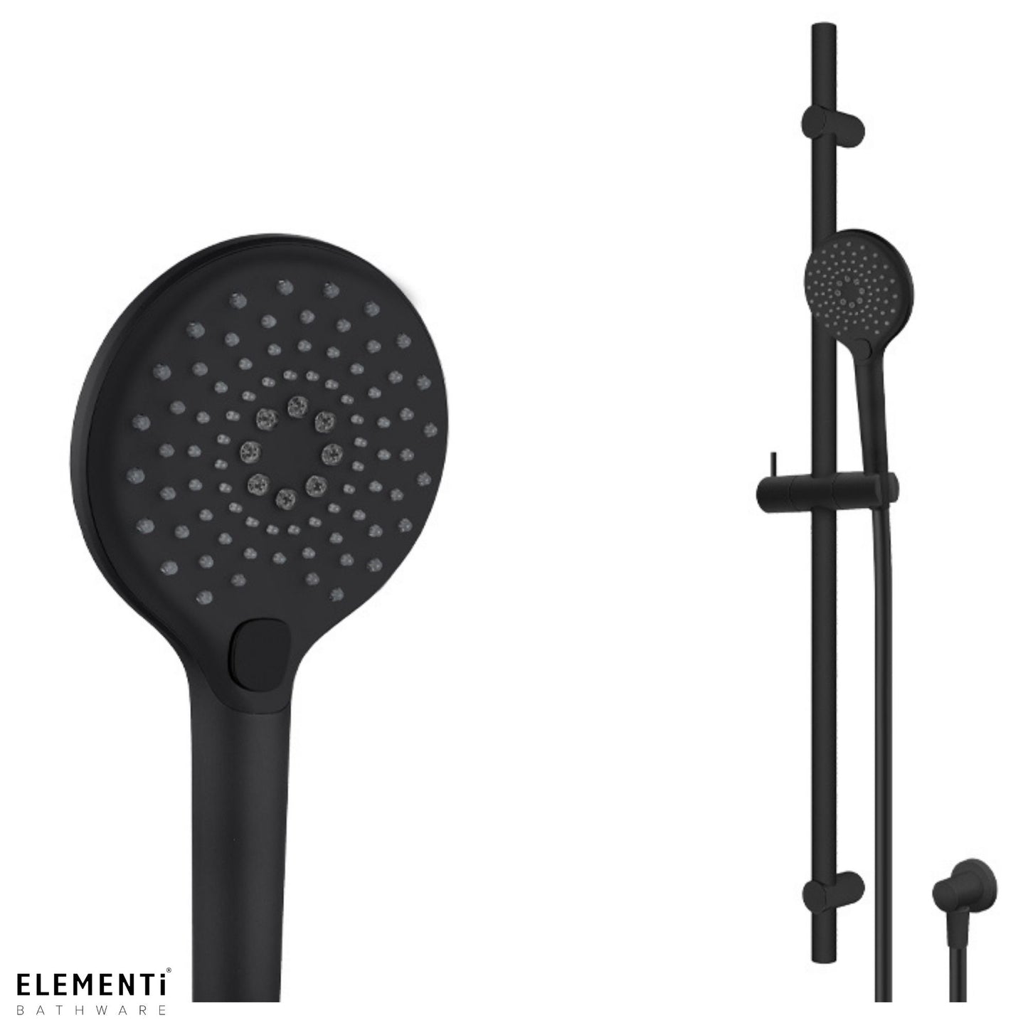 Elementi Splash Plus Round Slide Shower 900mm | 3 Function - Available in 5 Colours
