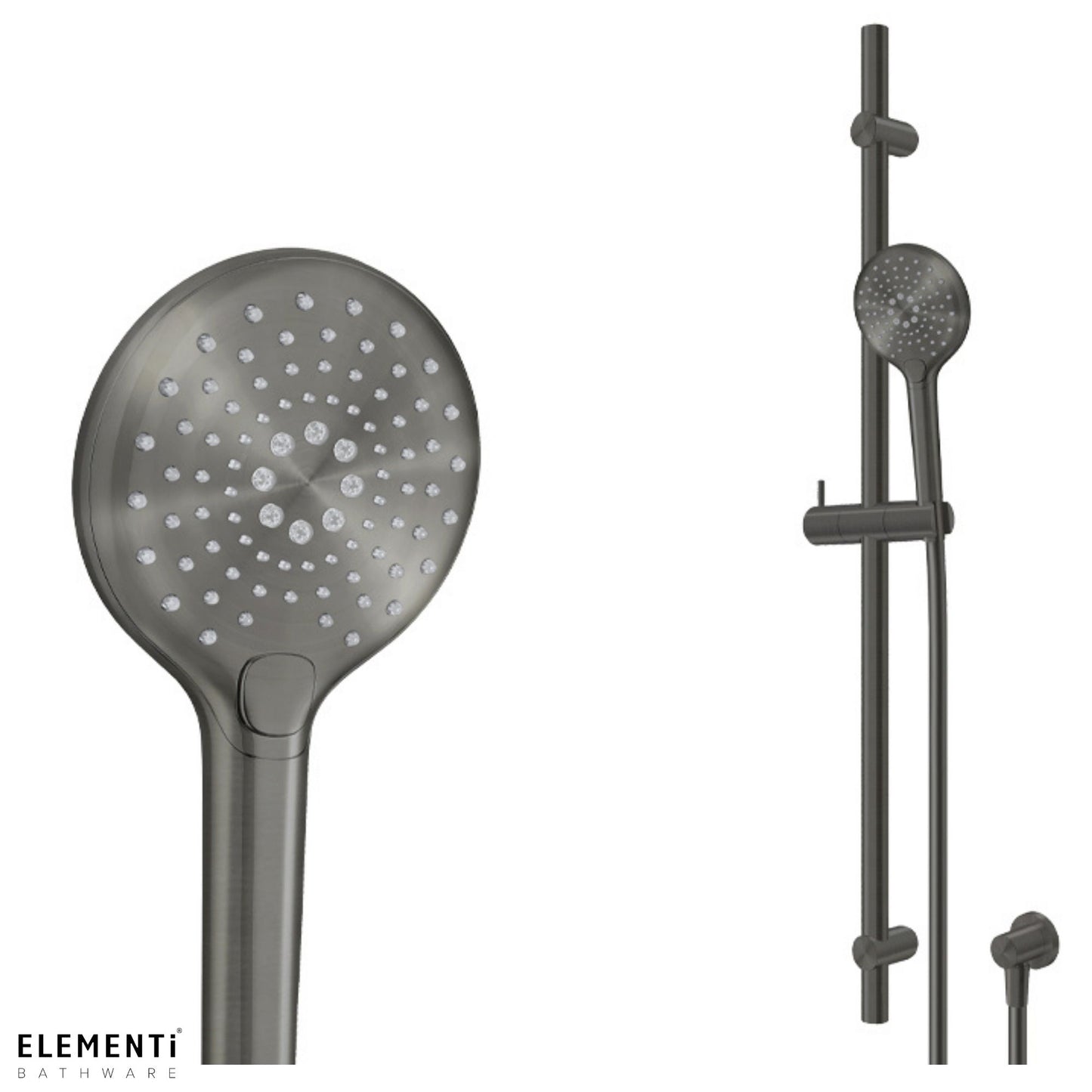Elementi Splash Plus Round Slide Shower 900mm | 3 Function - Available in 5 Colours