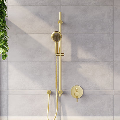 Elementi Splash Plus Round Slide Shower 900mm | 3 Function - Available in 5 Colours