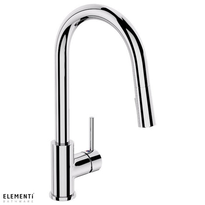 Elementi Uno Gooseneck Kitchen Mixer with Pull Out Spray - Available in 5 Colours