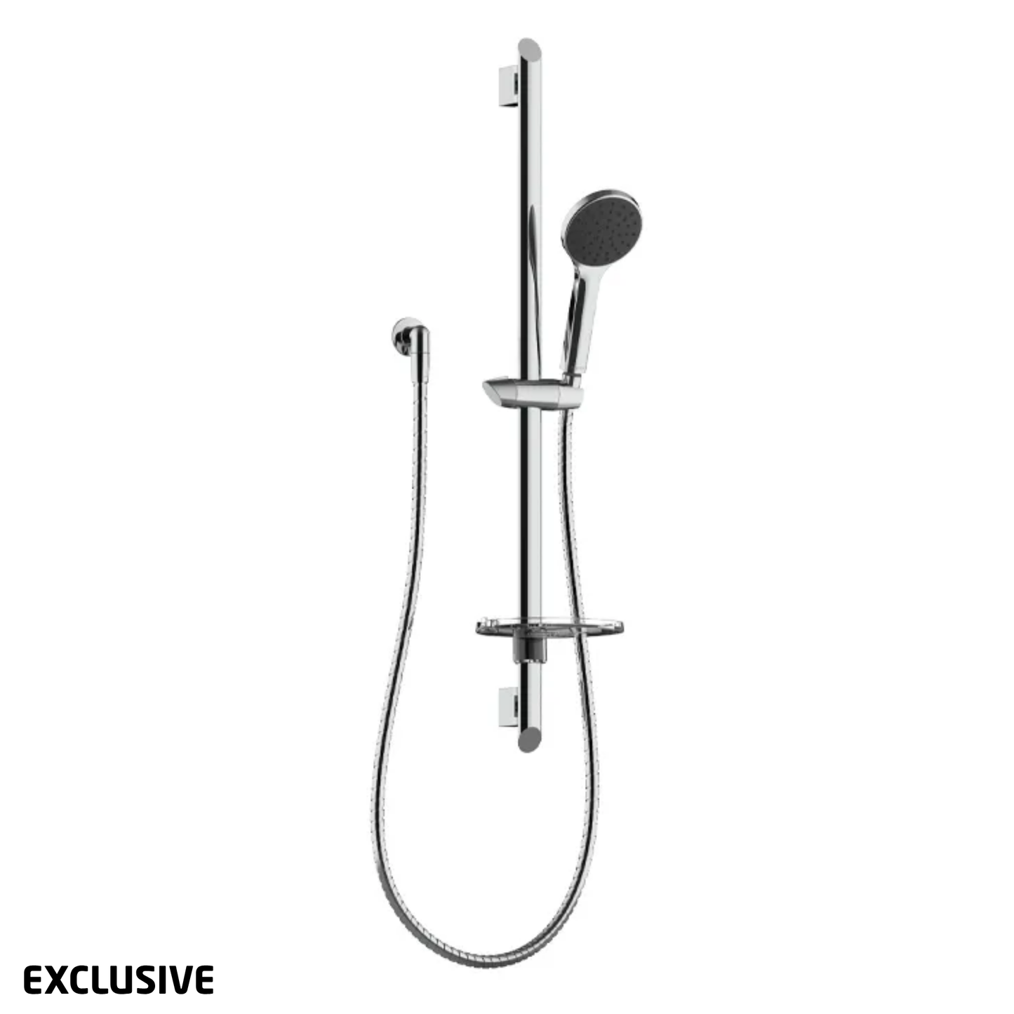 Corto Single Spray Slide Shower - Chrome