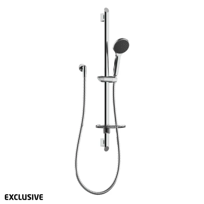 Corto Single Spray Slide Shower - Chrome