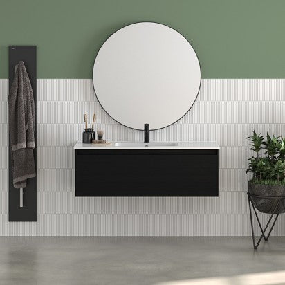 Elementi Novara 1 Drawer Wall Hung Vanity 1200mm | Available in 11 Colours