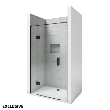 Scenic 3-Sided Hinged Tiled Shower 1200 x 900mm | Available in 2 Colours