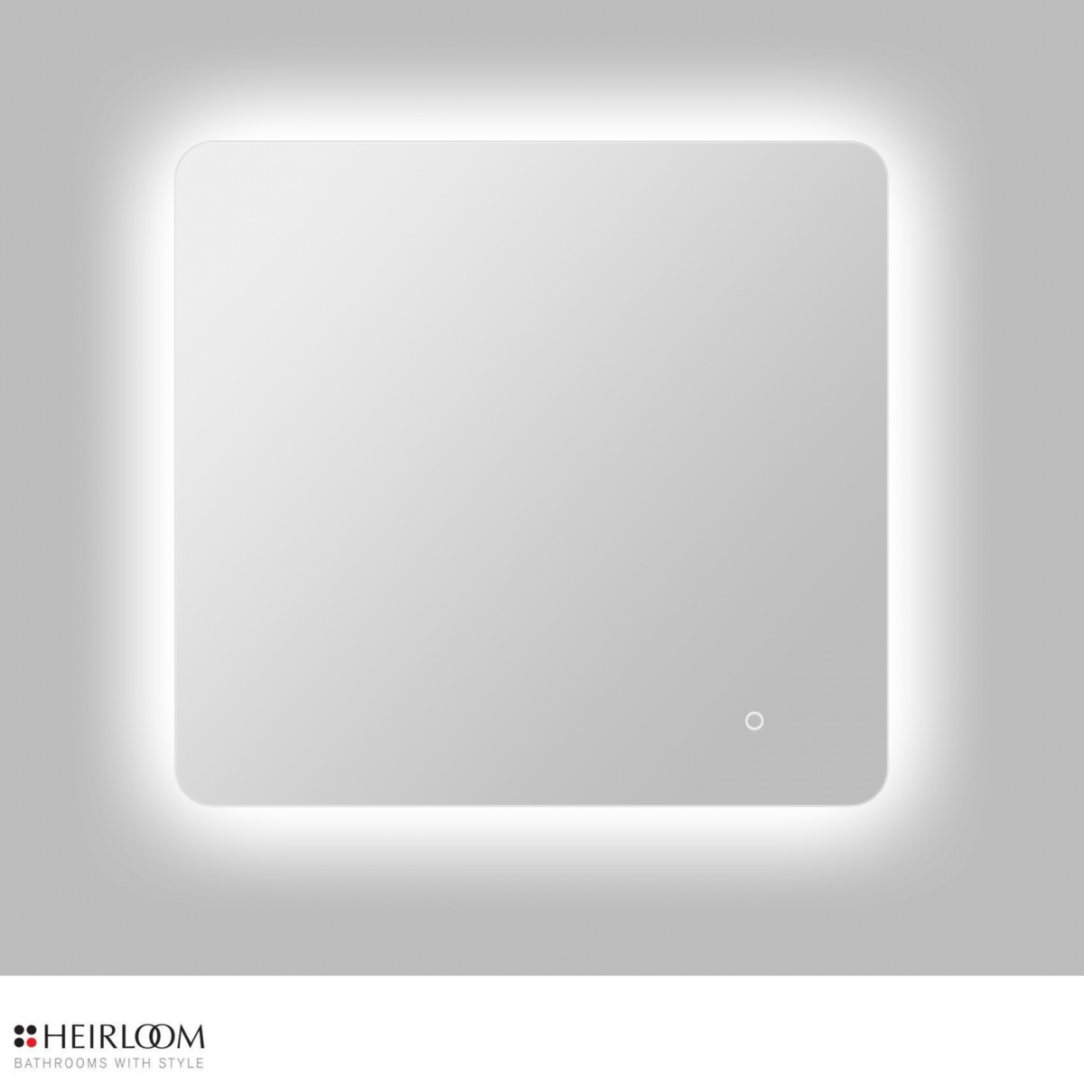 Heirloom Luminor Rectangular Backlit Demister Mirror | 750 x 700mm